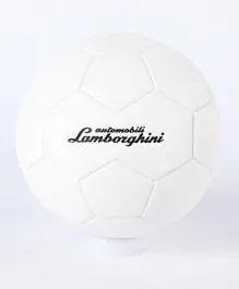 Lamborghini Machine Sewing PVC Soccer Ball Size 3 - White
