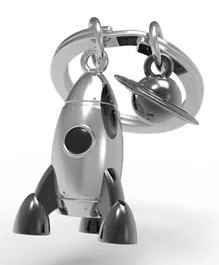 Metalmorphose Charm Keyring - Rocket & Saturn