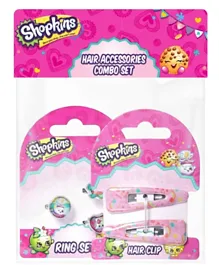 Shopkins Hair Clip and Ring Combo - Pink