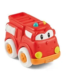إنفانتينو لعبة نشاط الرضيع بعجلات مطاطية وقابلة للإمساك ذات تصميم سيارة إطفاء - أحمر