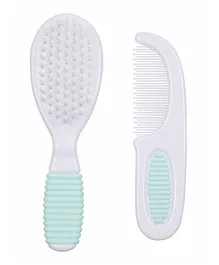 Nuby Comb & Brush Set  -Turquoise
