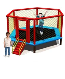 Myts Flipout Bounce Kids Trampoline 10 Feet for Outdoor with Extra Safety - Multicolor