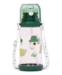 Eazy Kids Water Bottle With Straw Green - 600mL