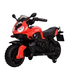Megastar Ride On 6V Kids Rumbler Motorcycle - Red