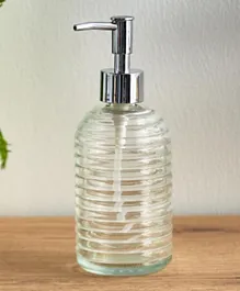 HomeBox Vega Glass Soap Dispenser - Clear