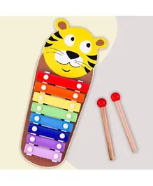 BAYBEE Wooden Xylophone Musical Toy - Tiger