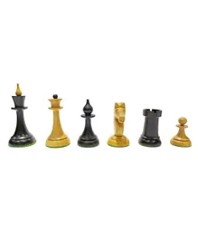 JustDK Queen’s Gambit Chess Pieces Black - 2 Players