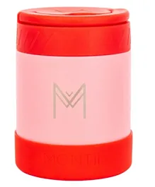 MontiiCo Strawberry Insulated Food Jar Red/Pink - 400mL