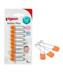 Pigeon Safety Pins Small set of 9 - Assorted Colours