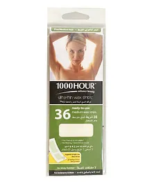 1000HOUR Wax Strip For Coarse Face Hair Medium - 36 Pieces