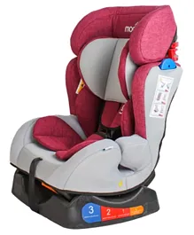 مون - مقعد سيارة سومو للأطفال الرضع  - رمادي وأحمر قرمزي