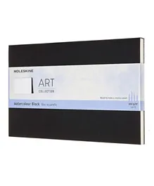 MOLESKINE Art Collection Water Block Album with Paper for Watercolours - Black