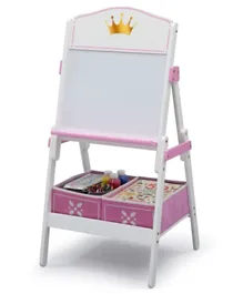 Delta Children Princess Crown Wooden Activity Easel with Storage - TE87546GN-1187