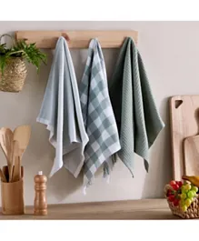 HomeBox Neva Woven Terry Kitchen Towel Set - 3 Pieces