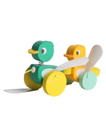 Iwood Wooden Pull Along Toy -Ducks
