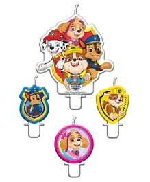 Party Centre Paw Patrol 2018 Birthday Candle Set - Pack of 4