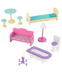 KidKraft Wooden Gemma Dollhouse Furniture - Multicolour