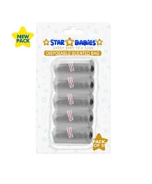 Star Babies Scented Bag Blister Grey - Pack of 5 (15 Each)