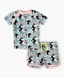 Warner Bros Tom And Jerry Two Piece Swimsuit - Multicolor