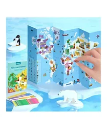 Mideer Poster Stickers - World Map