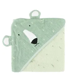 Trixie Hooded Towel Mr. Polar Bear - Mint Green