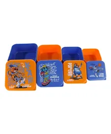 Smily Kiddos Robot Theme 4 in 1 Container - Orange & Blue