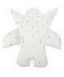 Childhome Angel Seat Cushion - Jersey Gold Dots & White