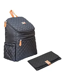 Moon Avena Diaper Backpack - Black