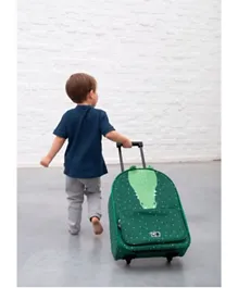 Trixie Green Travel Trolley Bag - Mr. Crocodile