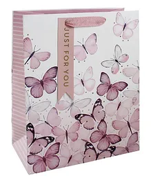 Eurowrap Pretty Butterflies  Bag Large - Pink