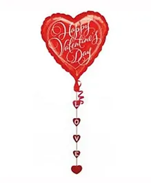 Party Centre Valentine Script Drop-A-Line Balloon