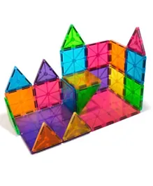 Magna - Tiles Magnetic Toys Clear Colors Set - 32 Pieces