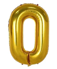 Party Propz Gold 0 Number Foil Balloon