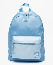 Oaklan by ShoeExpress Colourblock Backpack Blue - 14 Inches