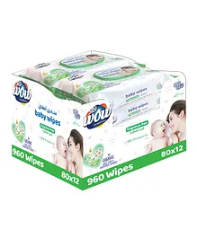 Wow Fragrance Free Baby Wipes - 960 Pieces