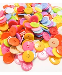 Craft Buttons Assorted Colors Multicolor - 28mm