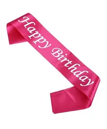 Italo Happy Birthday Sash - Pink