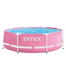 Intex Pink Metal Frame Pool