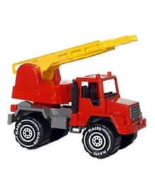 Plasto Fire Truck With Ladder - Red