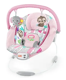 Bright Starts Rosy Vines Cradling Bouncer - Pink