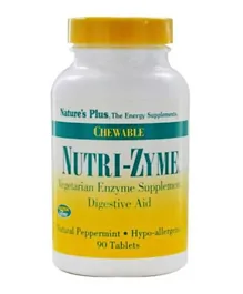 NATURES PLUS Nutri-Zyme Chewable Digestive Aid Tablets - 90 Pieces