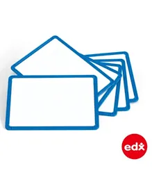 EDX Education Magnetic Plastic Framed White Board Blue Frame - Pack of 6