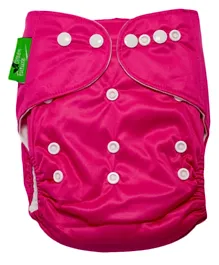 Little Angel Baby One Size Reusable Pocket Diaper With 2 Inserts - Pink