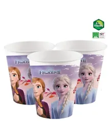 Party Camel Disney Frozen Compostable Paper Cups Pack of 8 - 200 ml
