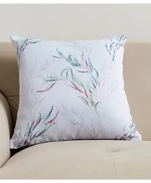 HomeBox Gloom Sera Printed Cushion Cover - White