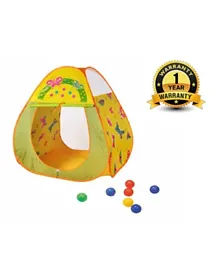 Ching Ching Butterfly Ball House Triangle Shape + 100 Balls - Yellow