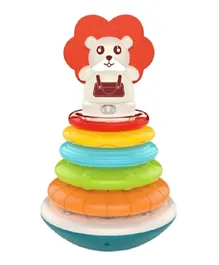BAYBEE Rainbow Electronic Musical Stacking Ring Toys - 5 Pieces