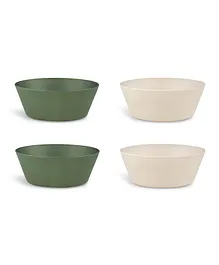 Citron Bio Based Bowls Set Green & Cream - Pack of 4