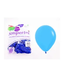 Sempertex Round Latex Balloons Neon Blue - Pack of 50