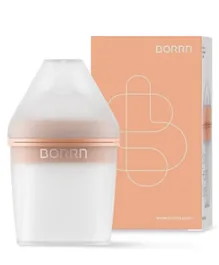 BORRN Silicone BPA Free Non Toxic Feeding Bottle Orange - 150ml